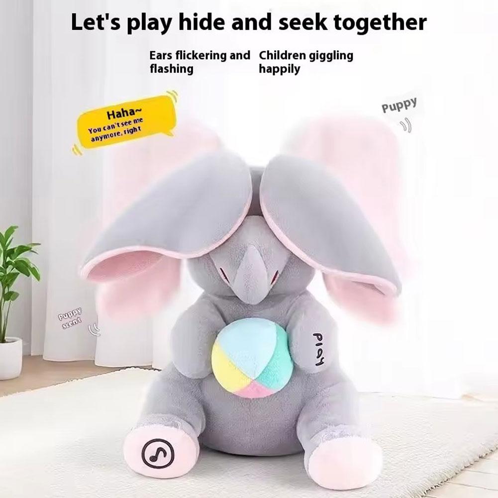 Kids Toys Elephant - Divertido elefante de peluche de escondite,