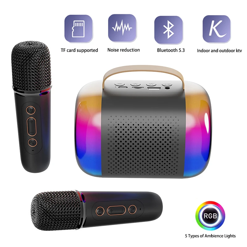 Kids Microphone Karaoke - Nuevo Mini Micrófono Altavoz para Karaoke,