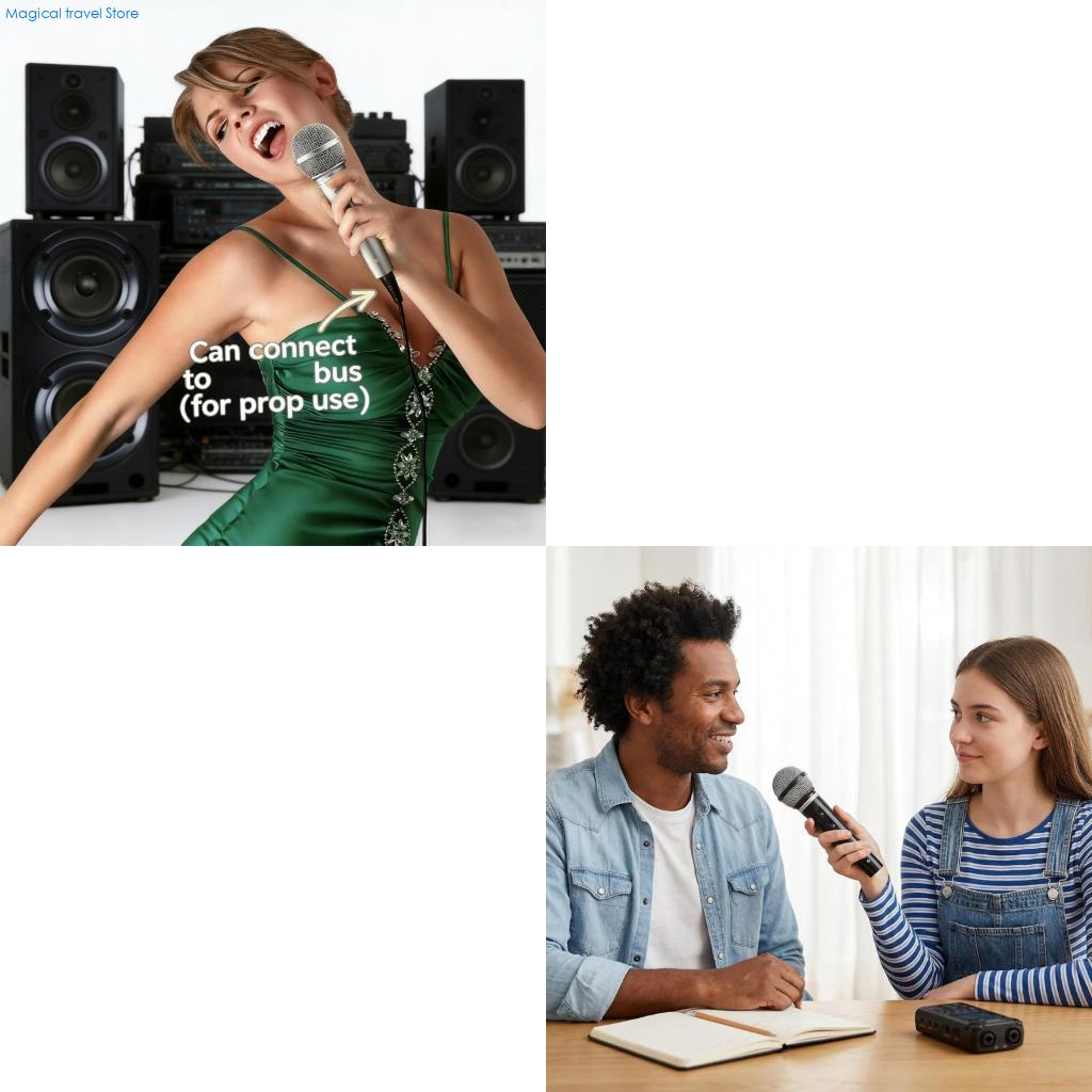 Kids Microphone Karaoke - N2UB micrófonos falsos mano, accesorios divertidos