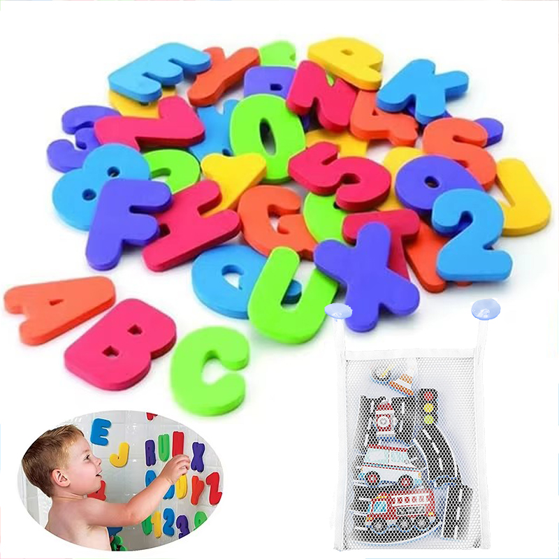 Bath Letter Number Foam - Juguetes de baño para niños, juguete
