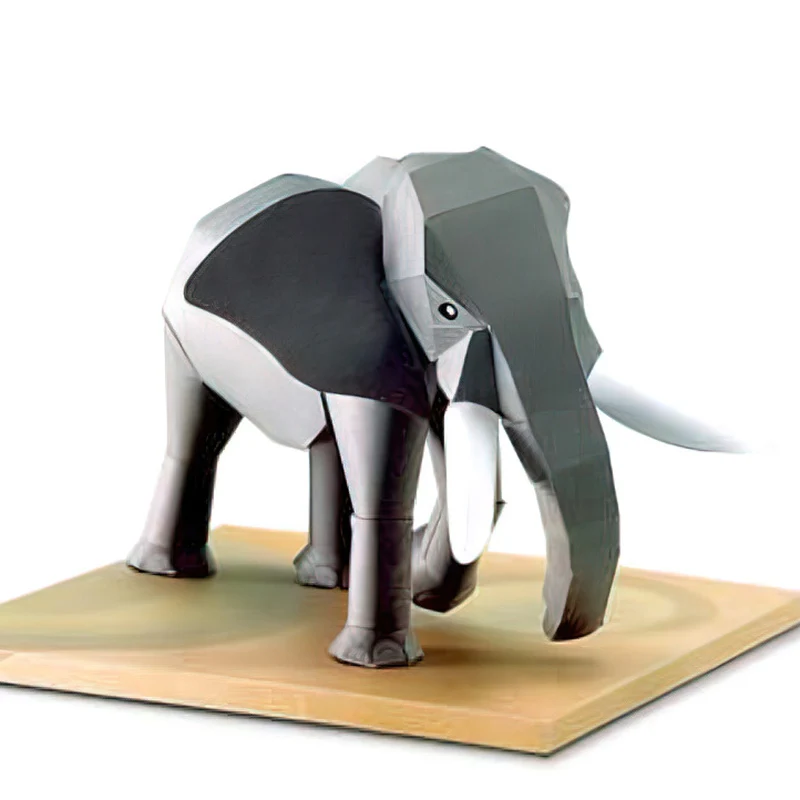 Kids Toys Elephant - Elefante africano Origami arte Mini modelo