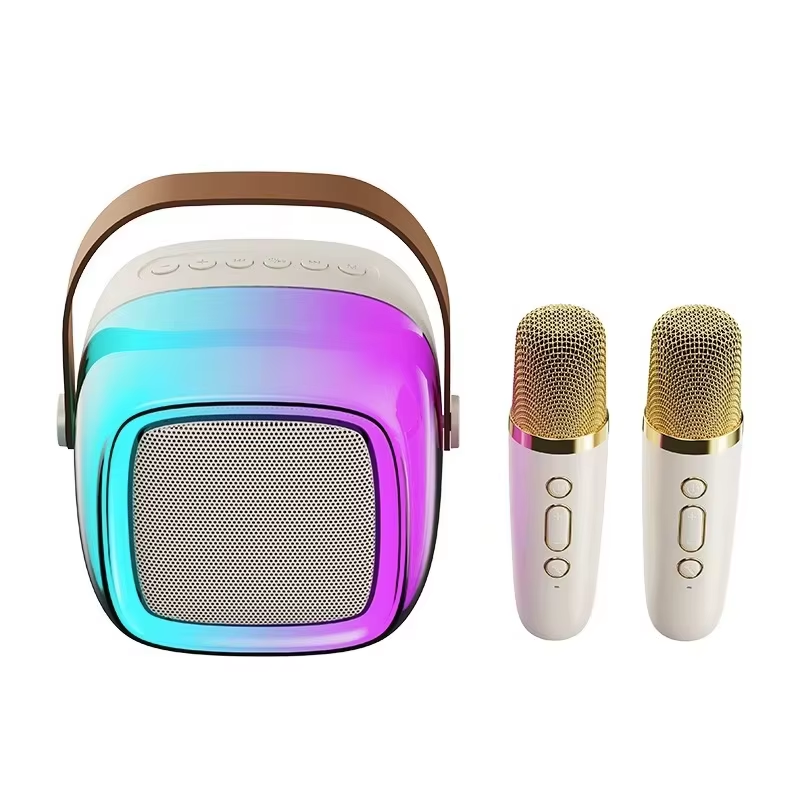 Kids Microphone Karaoke - Mini altavoz portátil recargable para máquina