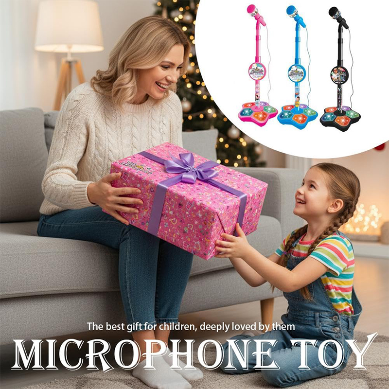 Kids Microphone Karaoke - Micrófono genérico para niños con soporte,