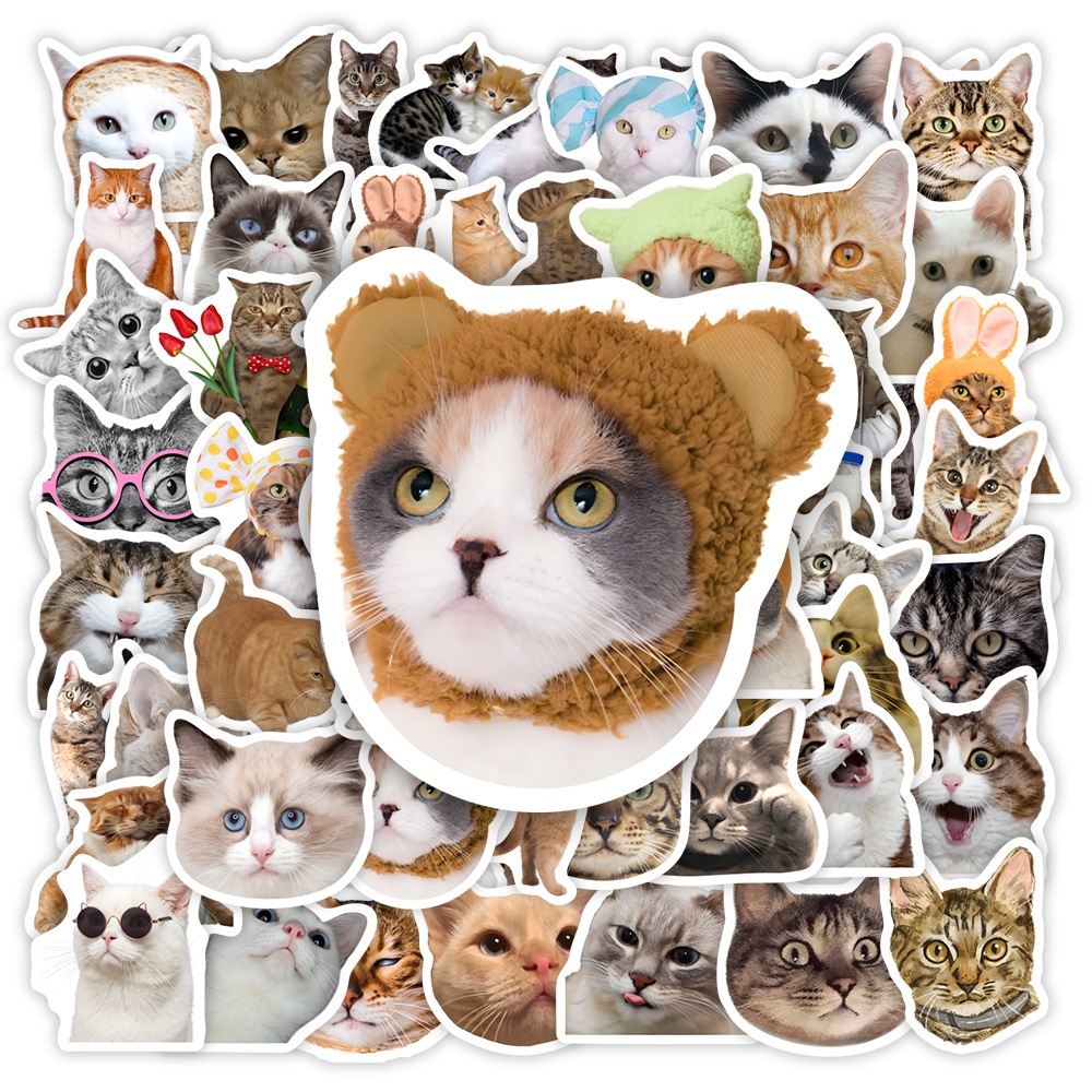 Kids Toys Clipart - Pegatinas divertidas de gato Clipart para