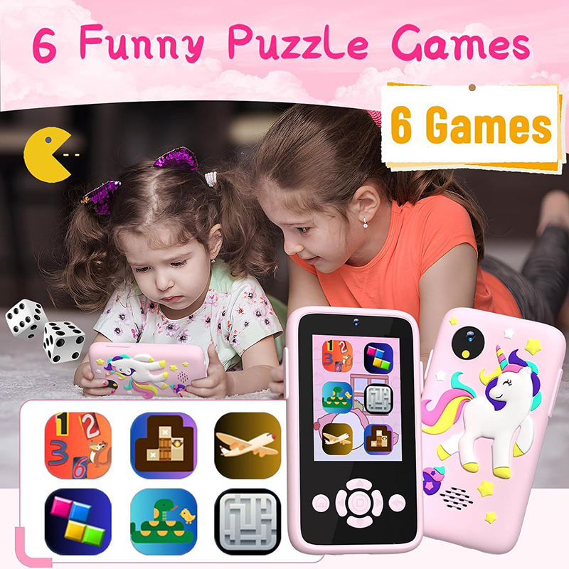 Kids Toys Smartphone - Cámara de teléfono inteligente para niños,
