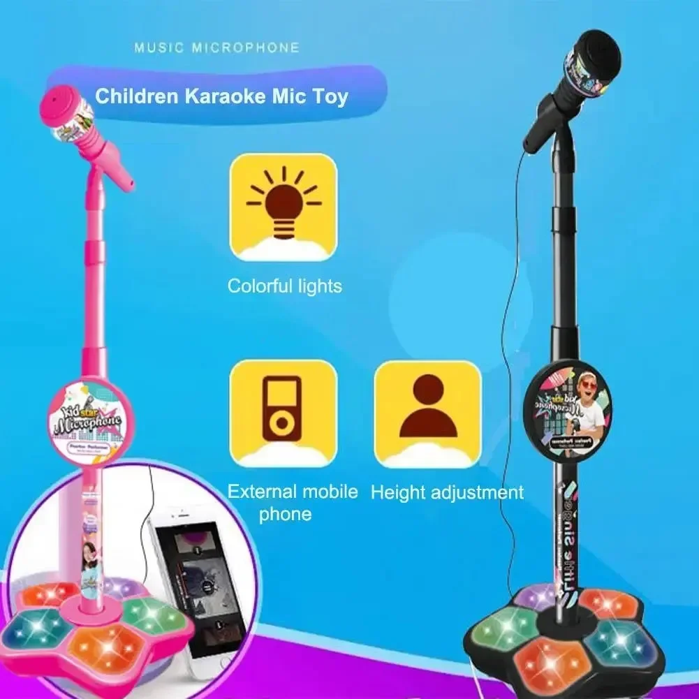 Kids Microphone Karaoke - Micrófono para niños con soporte, canción