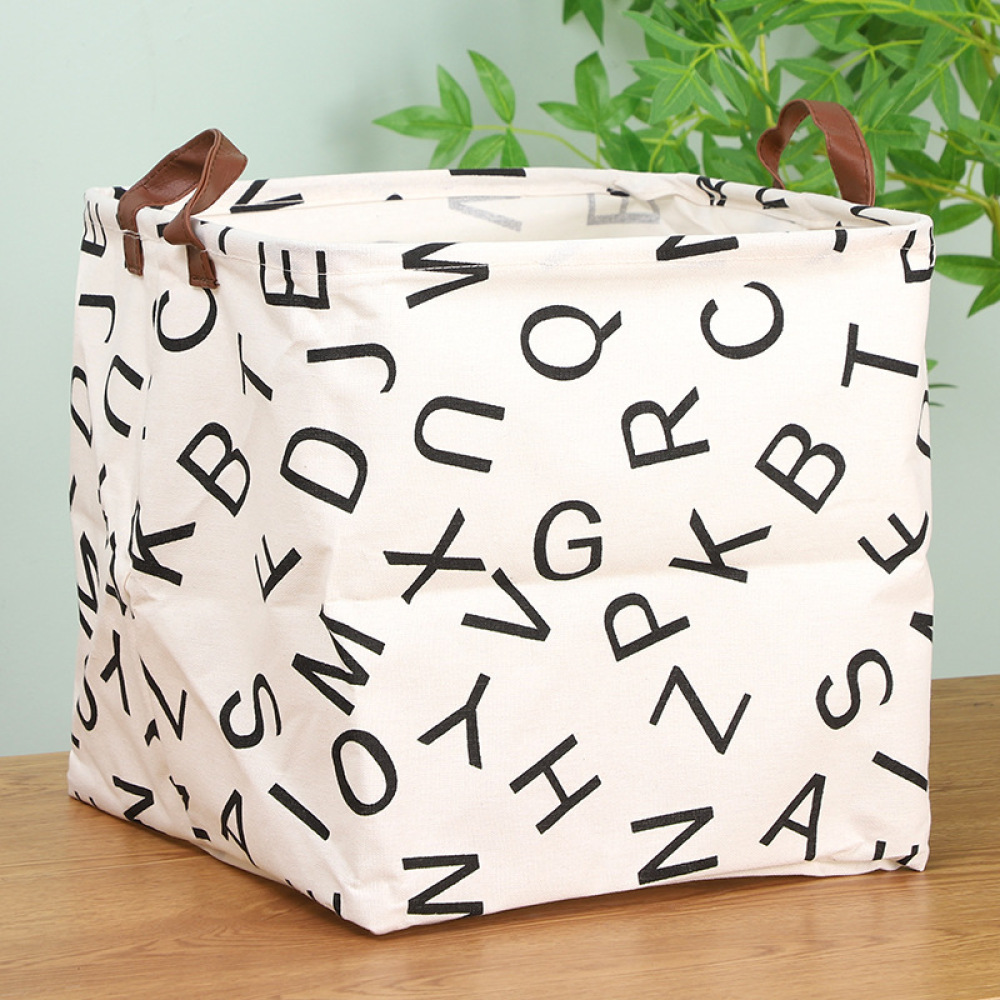 Kids Storage Toys - Cesta de Almacenamiento Plegable de Lino