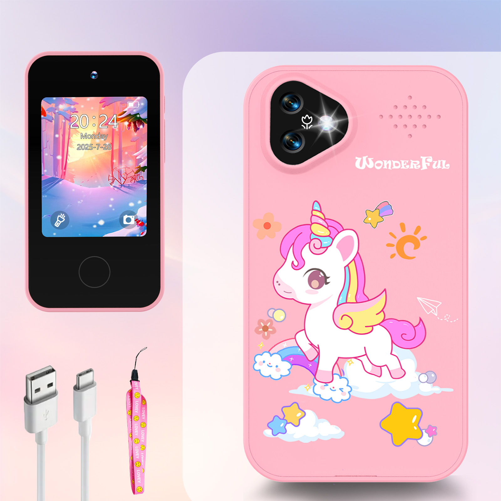 Kids Toys Smartphone - Juguete de Teléfono Inteligente con Cámara
