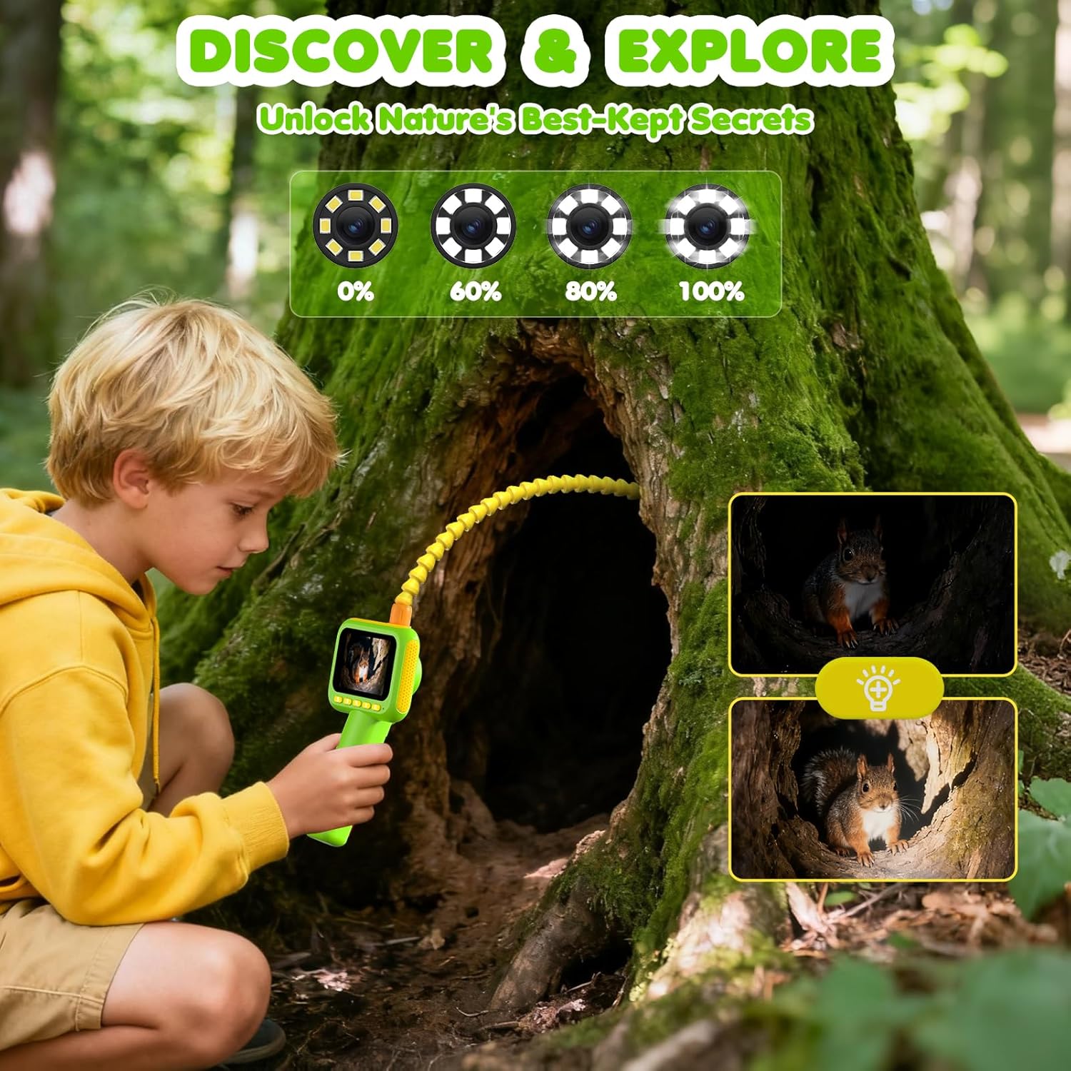 Kids Toys 3 Year Old - Endoscopio para Niños, Cámara de Inspección