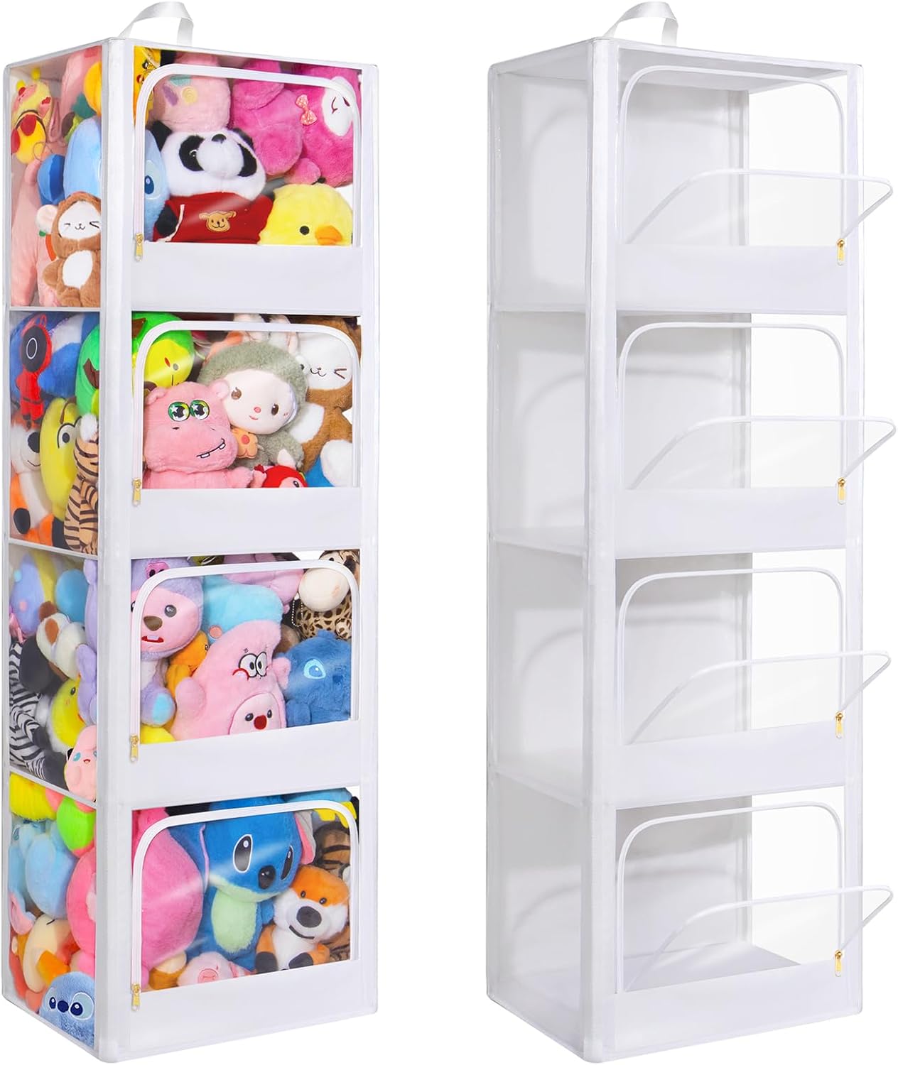 Kids Storage Toys - Organizador de Juguetes de Peluche Transparente