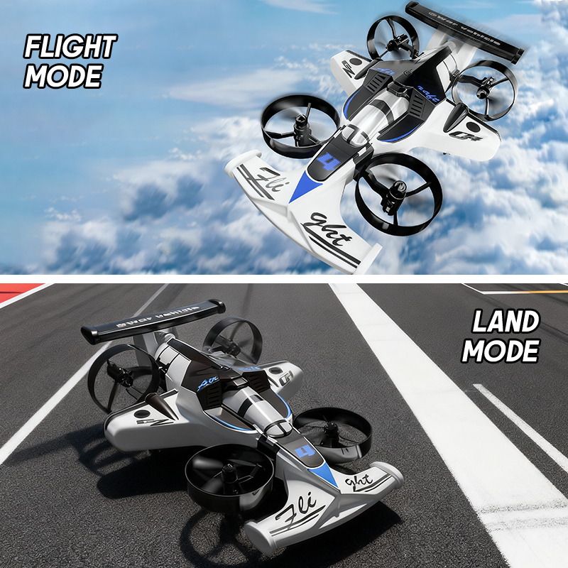 Kids Toys Drone - Mini Dron 2 en 1, coche