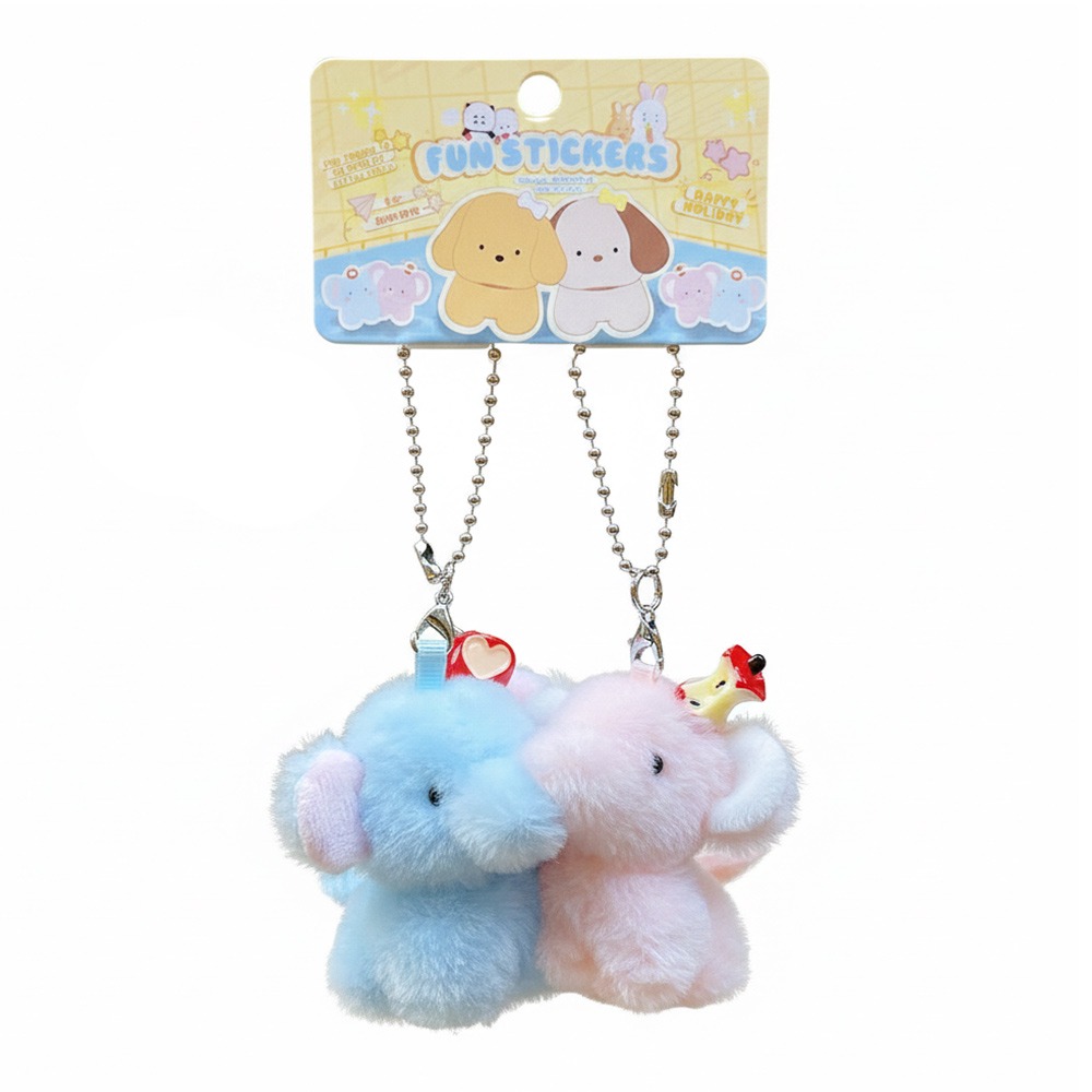Kids Toys Elephant - Llavero de Peluche Multicolor con Diseño