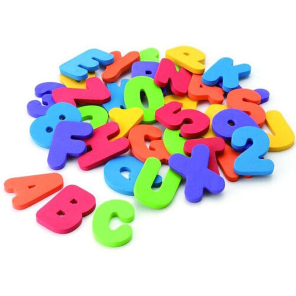 Bath Letter Number Foam - 36 Piezas Nuevas para Niños y