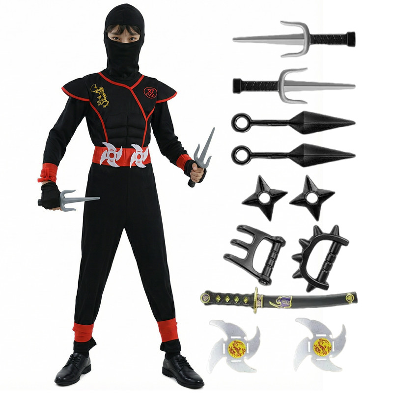 Disfraz de Ninja negro y azul  - Kids Toys Movie reseña y precio