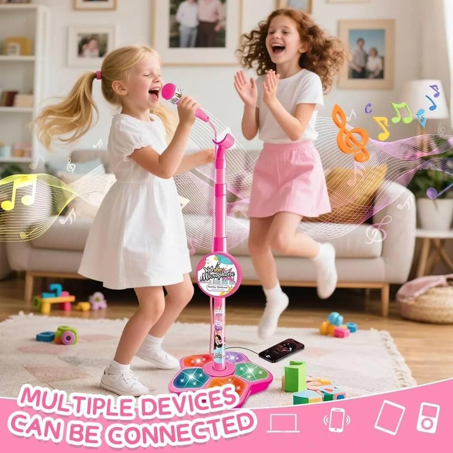 Soporte de Micrófono de Juguet - Kids Microphone Karaoke reseña y precio