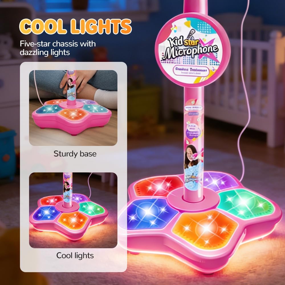 Soporte de Micrófono de Juguet - Kids Microphone Karaoke reseña y precio