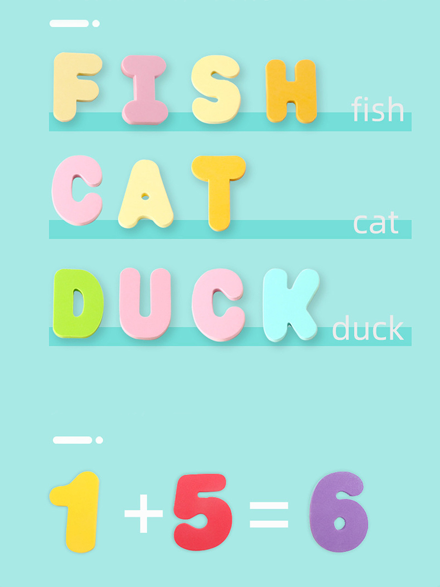 Juguetes de Baño para Niños, J - Bath Letter Number Foam reseña y precio
