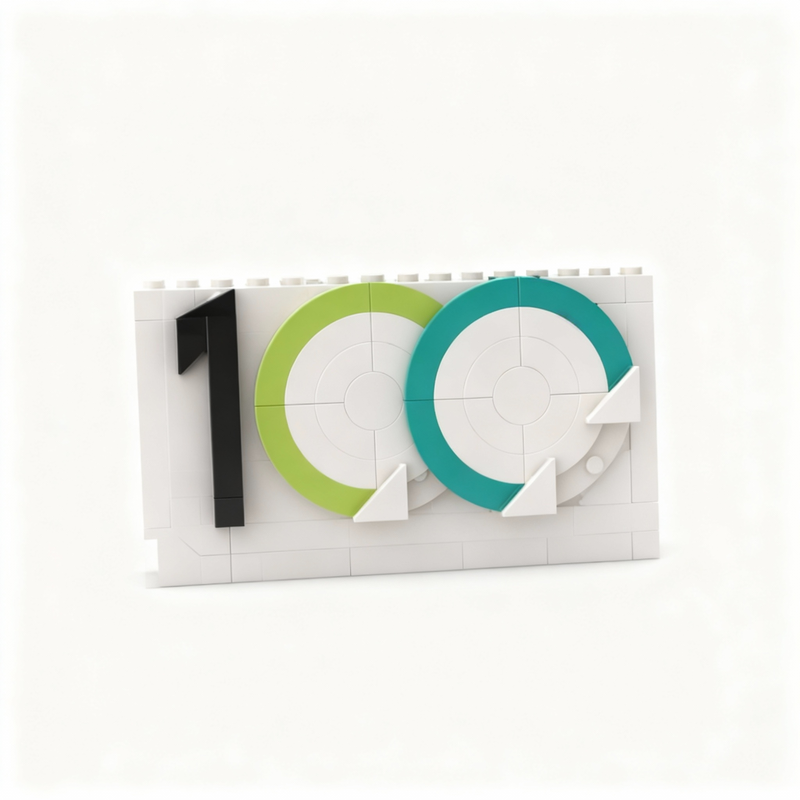 100 Piezas de Bloques de Const - Kids Toys Logo reseña y precio