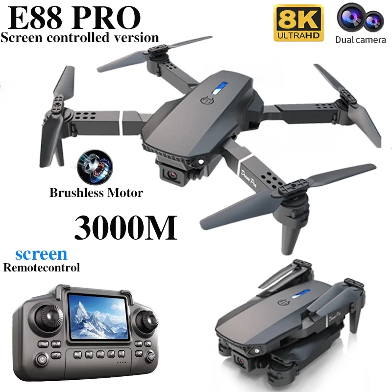 Dron profesional E88 PRO con p - Kids Toys Drone reseña y precio