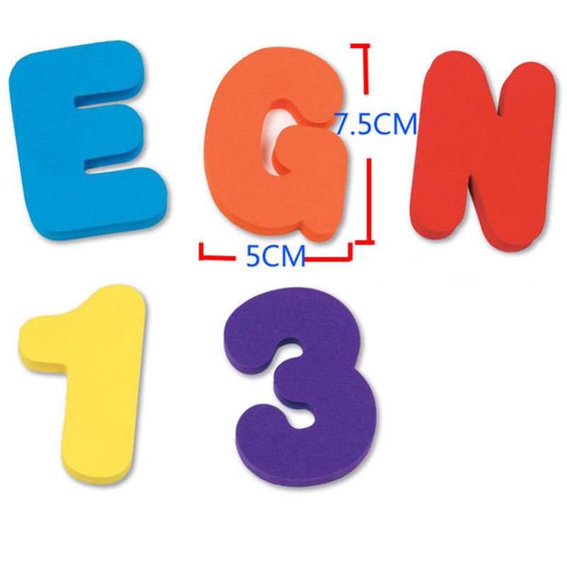 Juguete educativo de espuma co - Bath Letter Number Foam reseña y precio