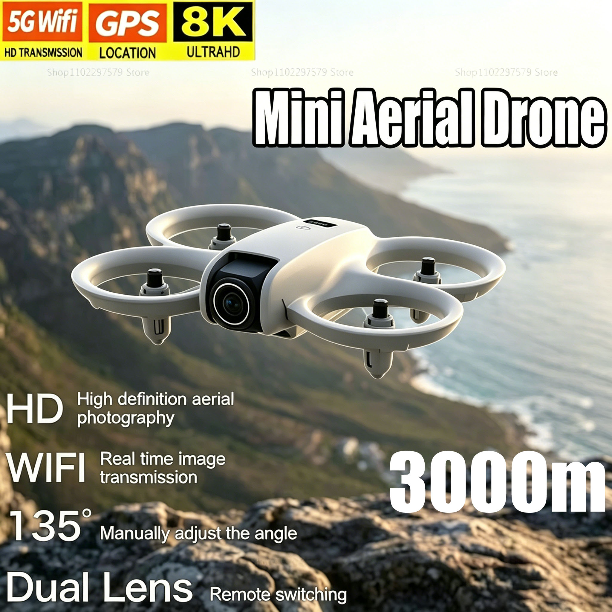 Mini Dron con Cámara HD 8K, FP - Kids Toys Drone reseña y precio