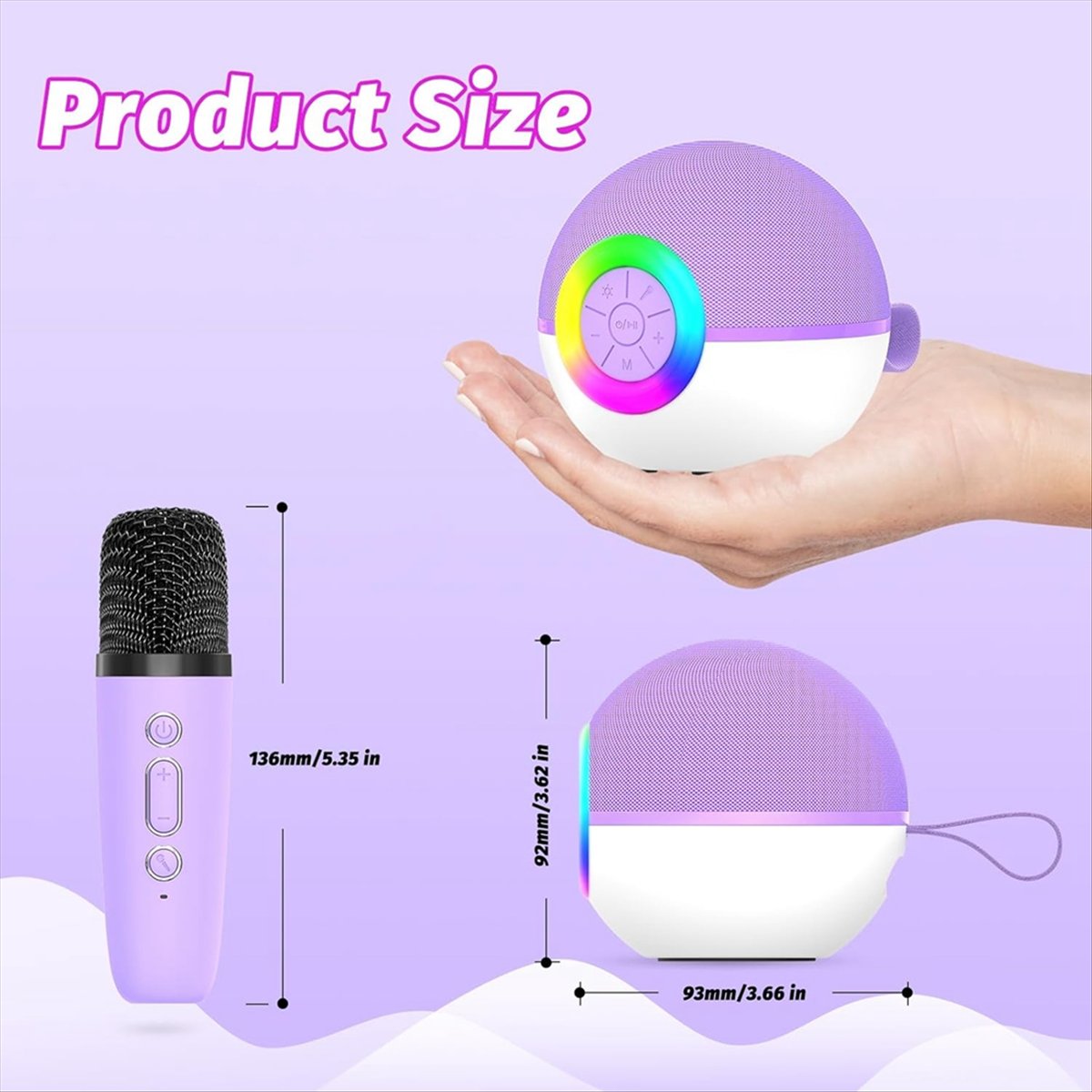 Mini máquina de karaoke DTC5 c - Kids Microphone Karaoke reseña y precio