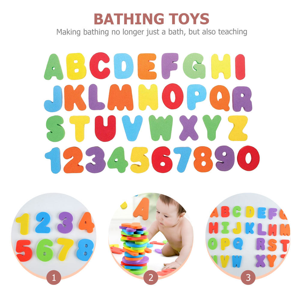 1 Juego de Letras y Números de - Bath Letter Number Foam reseña y precio