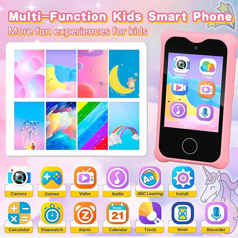 Cámara Digital para Niños, Tel - Kids Toys Smartphone reseña y precio